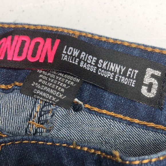 LIKE NEW BONGO LONDON LOW RISE SKINNY JEANS 6/28X32 ⭐ - Picture 2 of 14